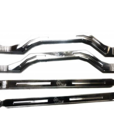 L&W Fab - Polaris RZR 1000/Turbo - 1 Heim Adjustable Radius Rods - Polaris XP1000/Turbo - (RAW ) - FULL KIT