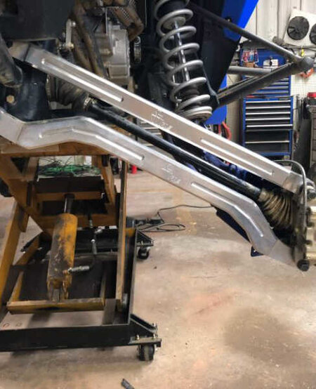 L&W Fab - Polaris Turbo S - High Clearance Radius Rods  (RAW)
