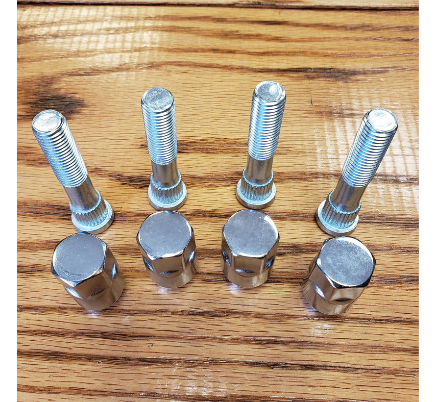 All Balls Polaris Wheel Stud / Nut Replacement Kit White Lightning