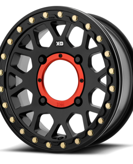 KMC - KS235 Granade Beadlock - Satin Black  15x7 4/156 +10mm