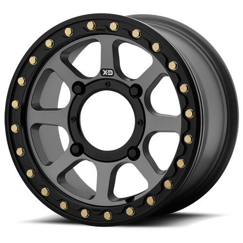 KMC KMC - KS234 Addict 2 Beadlock - Satin Gray 15x6 4/156 +38mm