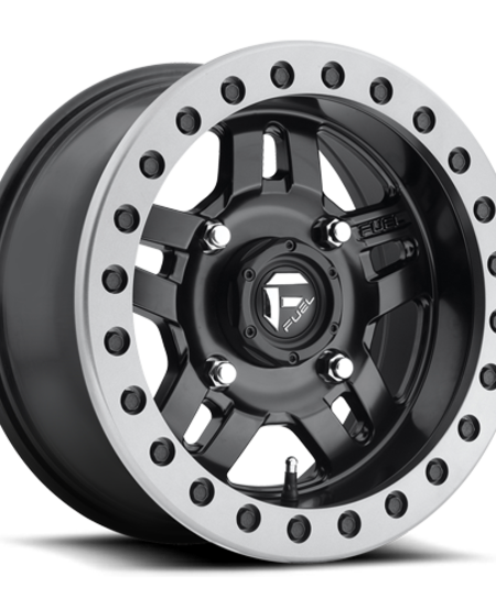 Fuel Off-Road - D917 Anza Beadlock Matte Black w/ Anthracite Ring 14x7 4/156 +13mm