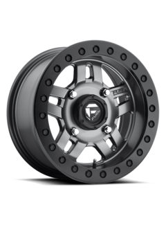 Fuel Off-Road Fuel Off-Road - D918 Anza Beadlock Matte Anthracite w/ Black Ring 14x7 4/156 +13mm