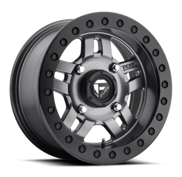 Fuel Off-Road Fuel Off-Road - D918 Anza Beadlock Matte Anthracite w/ Black Ring 14x7 4/156 +13mm