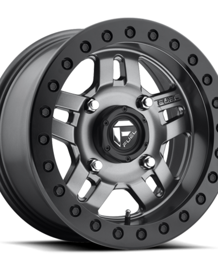 Fuel Off-Road - D918 Anza Beadlock Matte Anthracite w/ Black Ring 14x7 4/136 +13mm