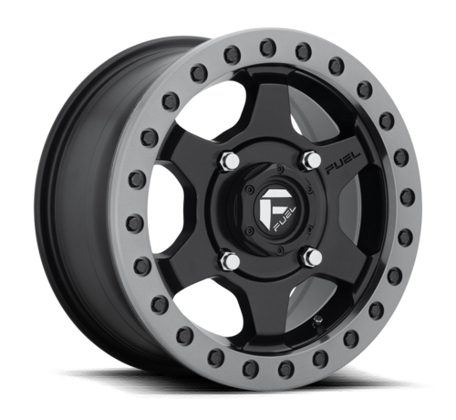 Fuel Off-Road Fuel Off-Road - D914 Gatling Beadlock Matte Black w/ Anthracite Ring 15x7 4/136 +55mm