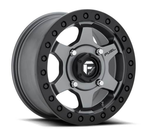 Fuel Off-Road Fuel Off-Road - D915 Gatling Beadlock Anthracite Center w/ Black Ring 15x7 4/156 +55mm