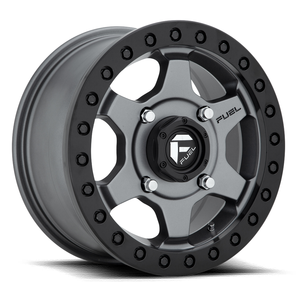 Fuel Off-Road Fuel Off-Road - D915 Gatling Beadlock Anthracite Center w/ Black Ring 15x7 4/156 +55mm