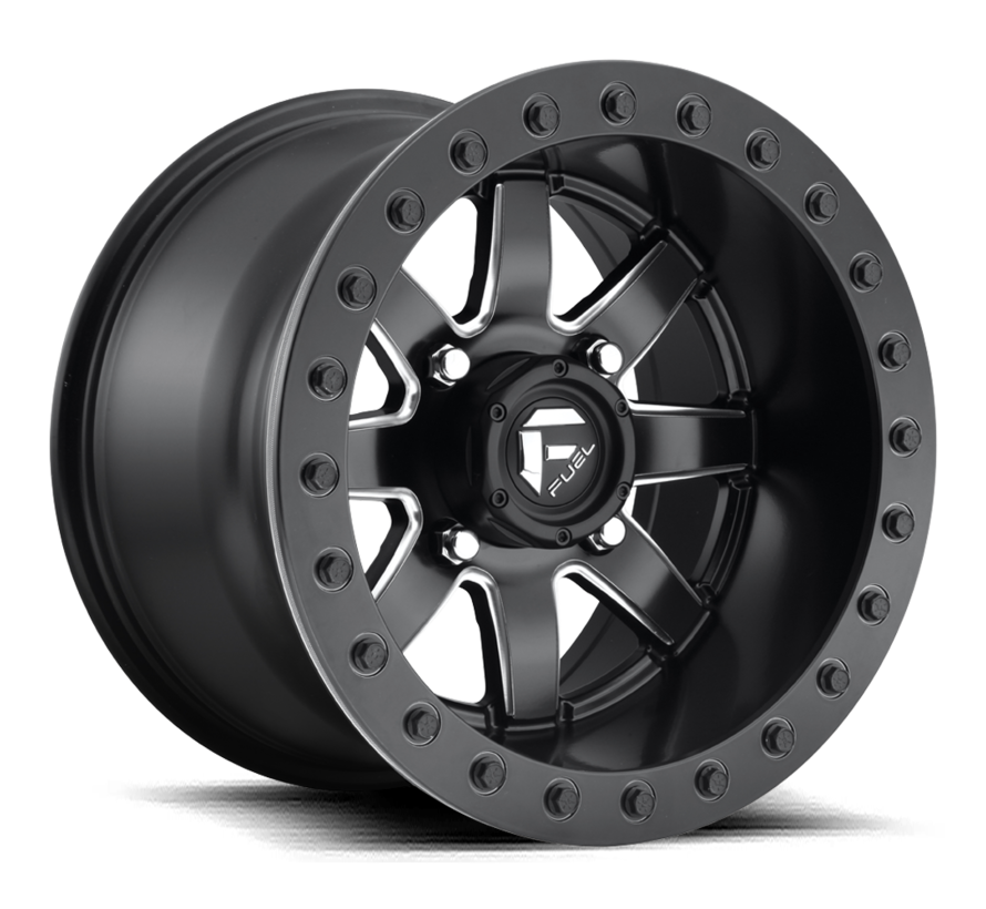 Fuel Off-Road - D928 Maverick Beadlock Black & Milled 14x8 4/137 +0mm