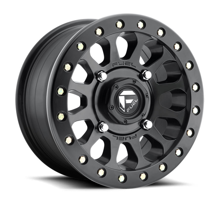 Fuel Off-Road - D920 Vector Beadlock Matte Black 14x7 4/156 +13mm