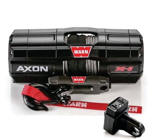 Warn Warn - Axon 3500S - Spydura Synthetic Rope - Includes Heavy Duty Winch Saver