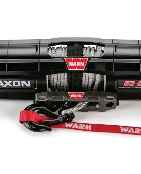 Warn - Axon 5500S - Spydura Synthetic Rope - Includes Heavy Duty Winch Saver