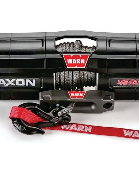 Warn - Axon 4500RC (Short Drum) - Spydura Synthetic Rope - Includes Heavy Duty Winch Saver