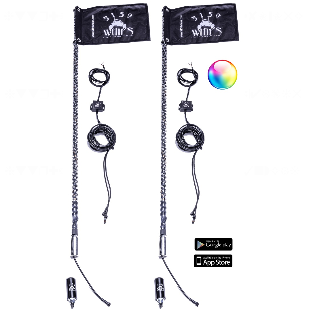 5150 Whips 5150 Whips - 2 x 187  3' Magnetic