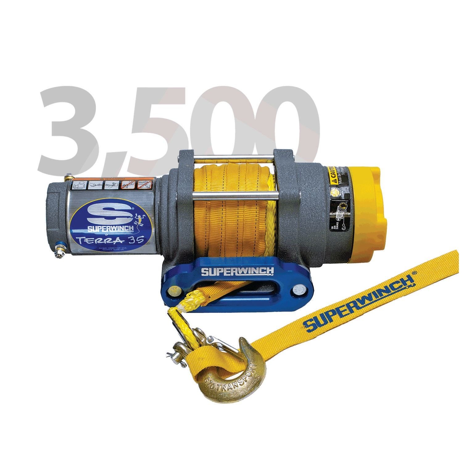 Superwinch Superwinch - Terra 35SR 12v ATV/UTV Winch - Synthetic Rope
