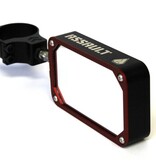 Assault Industries COMBAT Billet Side Mirror (set) w/Clamp Black/Red