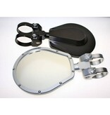 Axia Alloys 6" Flat Folding Mirror - Black
