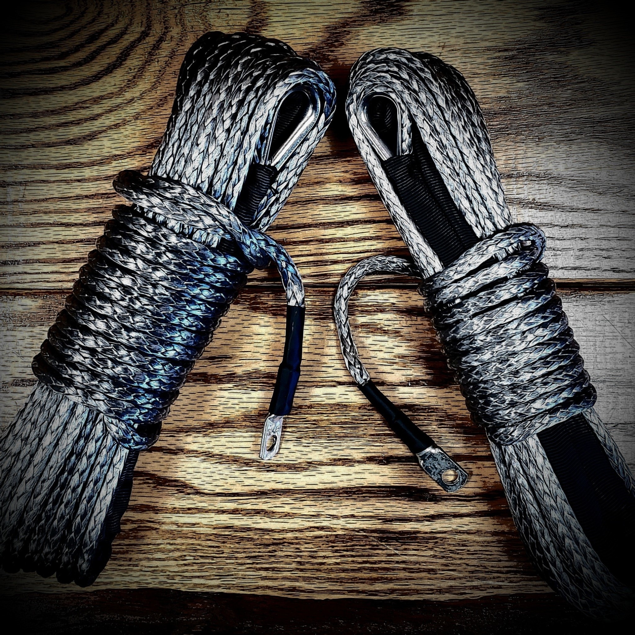 WLO WLO - Winch Rope 1/4" x 50' (with loop & thimble) - Gray