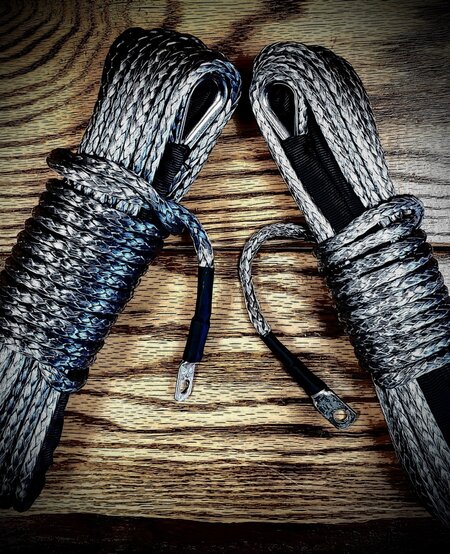 Winch Rope 3/16" x 50' (with loop & thimble)