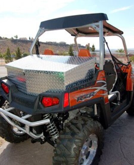 RyFab Industries - RZR 900 Series Chrome Rear Cargo Box