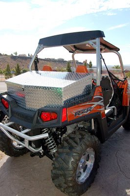 RyFab Industries - RZR 900 Series Chrome Rear Crago Box