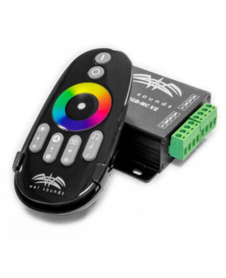 Wet Sounds - RF-RGB-MC V2 | Wet Sounds RF RGB Music Controller W/ Touch Activated Remote