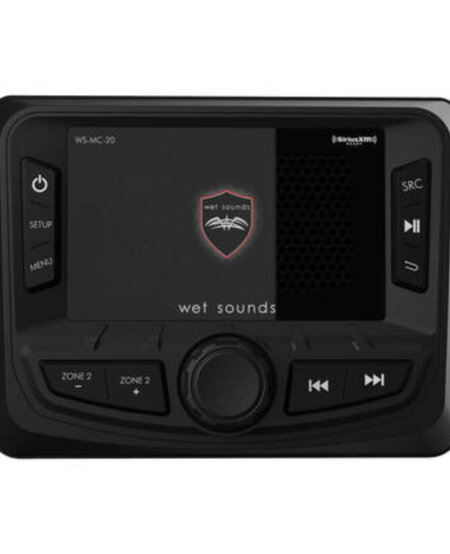 Wet Sounds - WS-MC- 20 Bluetooth/AM/FM/Weather Band Tuner With RDS & Video In