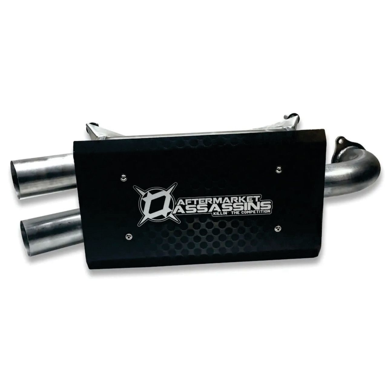 Aftermarket Assassins AA Stainless Slip-On Exhaust for 2015-23 RZR XP 1000 & 2018-22 RS1