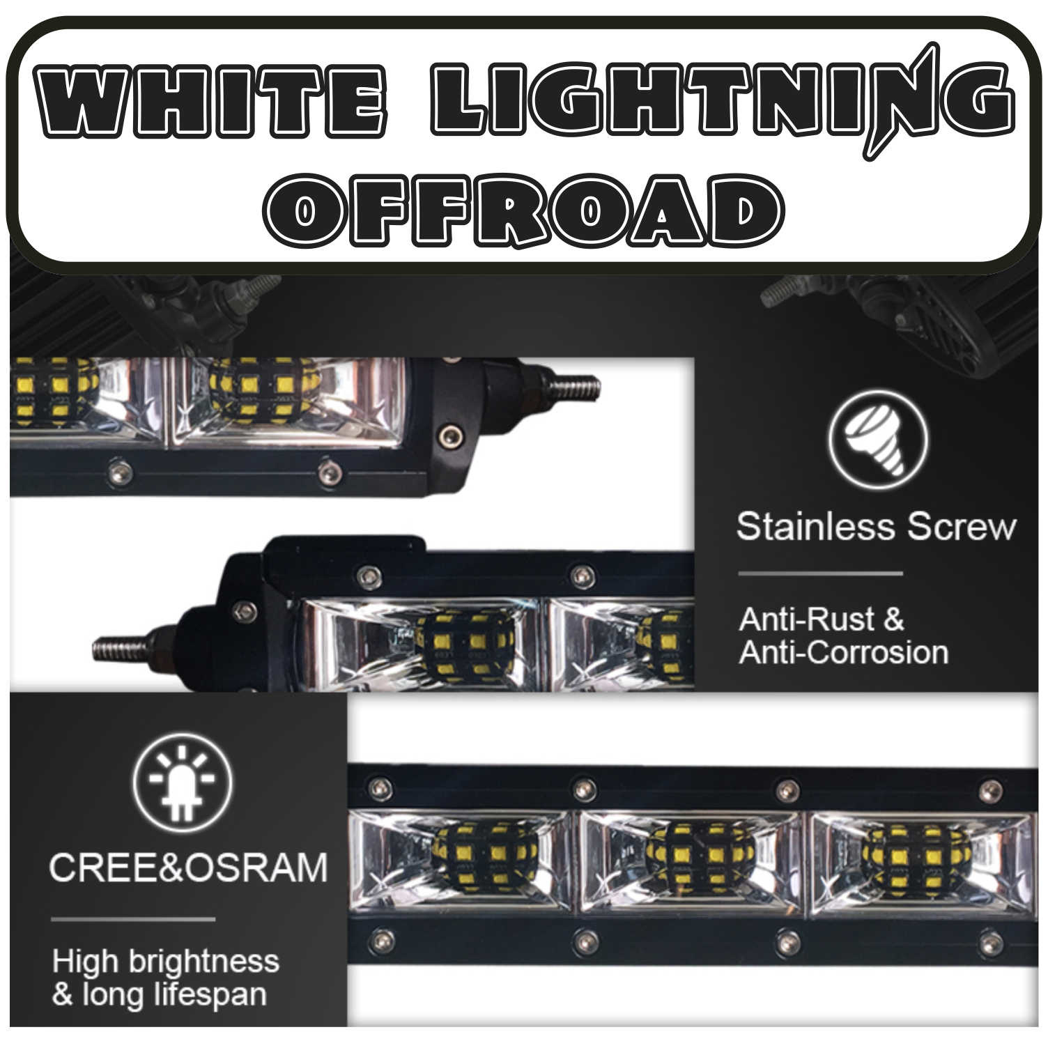 WLO WLO - 40" Single Row SCENE LED Light Bar