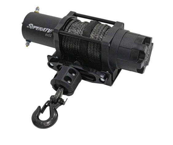 SuperATV SATV - Black Ops 6000 LBS Winch -  Synthetic Rope