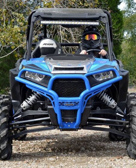 SATV - Polaris RZR 900/1000 Front Brush Guard - WRINKLE BLACK