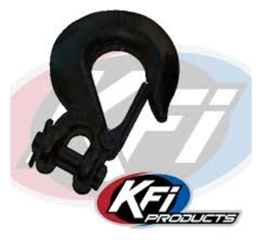 KFI Winch KFI - Winch Cable Hook Black - White Lightning Offroad