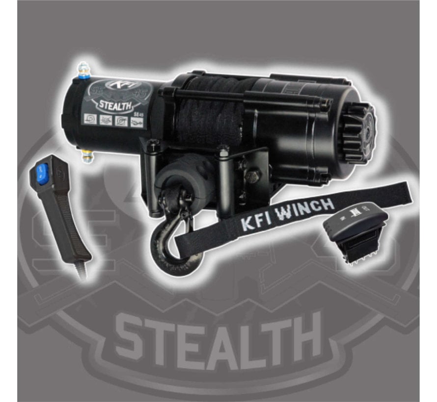 KFI - Stealth 4500 LB WInch - Synthetic SE45