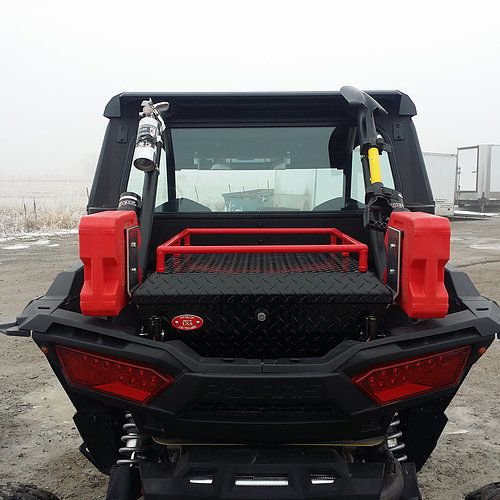 RyFab Industries - RZR 1000 Sesries Black Rear Cargo Box