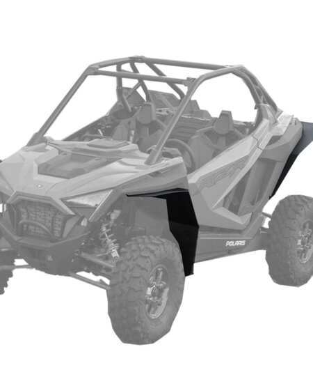 Mudbuster - Polaris RZR Pro XP Fender Flares (Max Coverage with additional 1") (2/4 Seat) - Front & Rear Kit