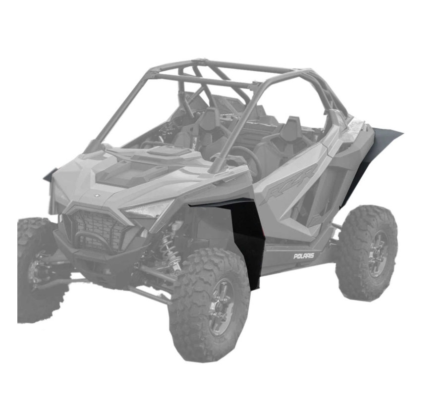 Mudbuster - Polaris RZR Pro XP Fender Flares (Max Coverage with additional 1") (2/4 Seat) - Front & Rear Kit