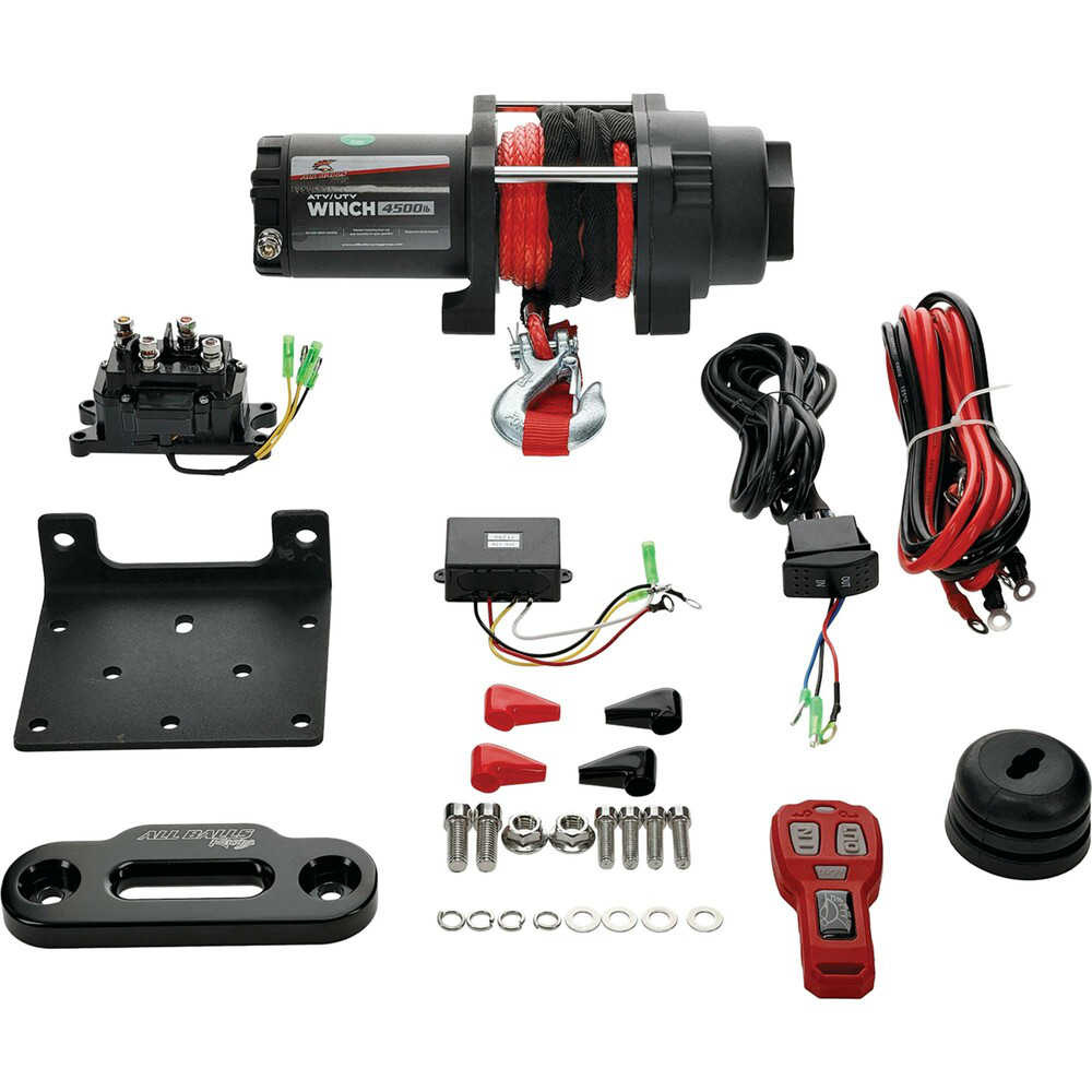 All Balls Racing All Balls 4500LB Synthetic Rope Winch Kit