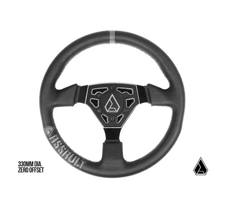 ASSAULT INDUSTRIES - Universal Navigator Leather UTV Steering  Wheel
