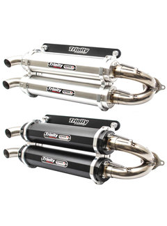 Trintiy Racing Trinity Exhaust - Polaris XP +15 - Dual Slip On - Black or Brushed