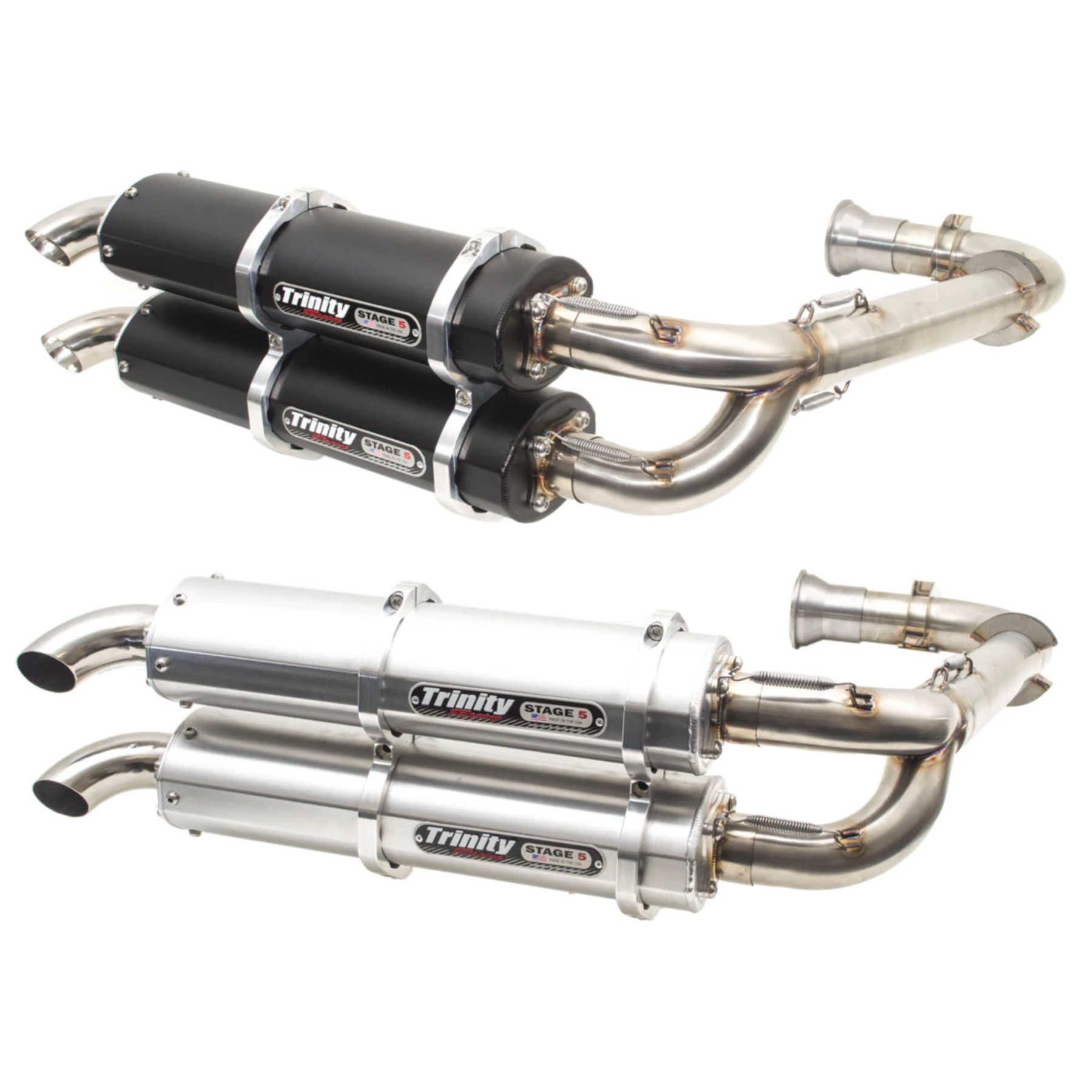 Trintiy Racing Trinity Exhaust - CanAm X3 - Dual Full System - Black or Brushed