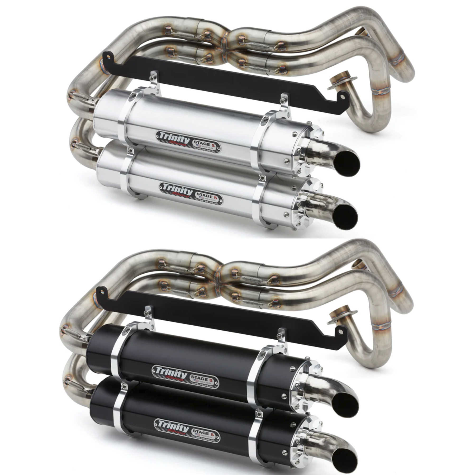 Trintiy Racing Trinity Exhaust - Honda Talon +19 - Dual Full System - Black or Brushed