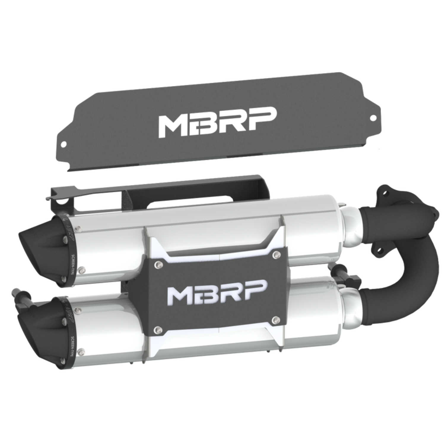MBRP MBRP - 2020+  Polaris RZR PRO XP TURBO Stacked Dual Slip-on, Performance Series