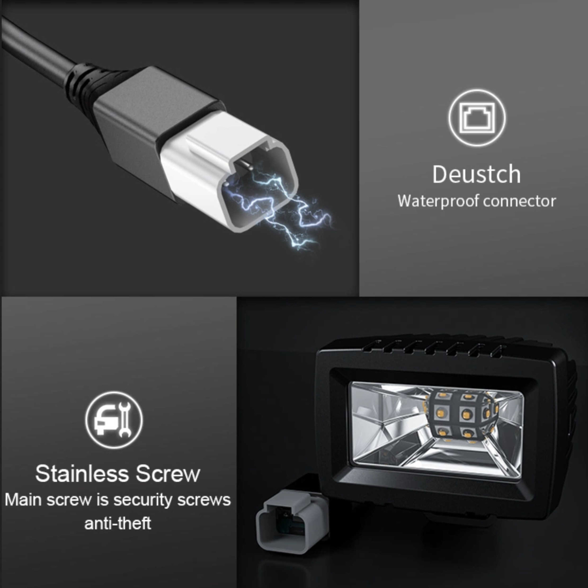 White Lightning White Lightning Offroad - 2" Single Row Series, LED Light Bar with Scene Optics