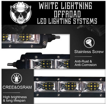 White Lightning White Lightning Offroad - 30" Single Row SCENE LED Light Bar