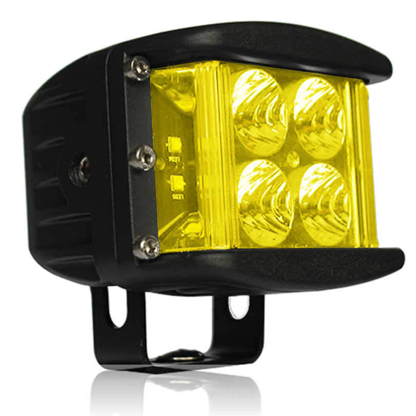 White Lightning White Lightning Offroad - 40 Watt Side Shooter YELLOW LED Pod Light Kit (Lights and Harness)
