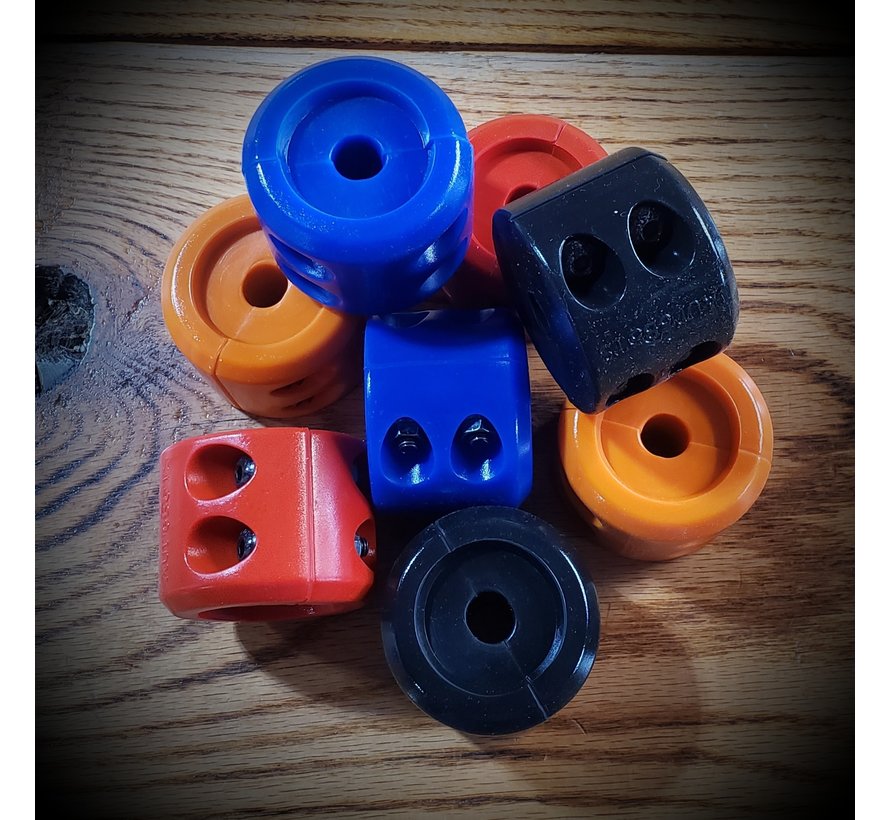 White Lightning Offroad - Split Winch Cable Hook Stopper (Red, Blue, Black, or Orange)