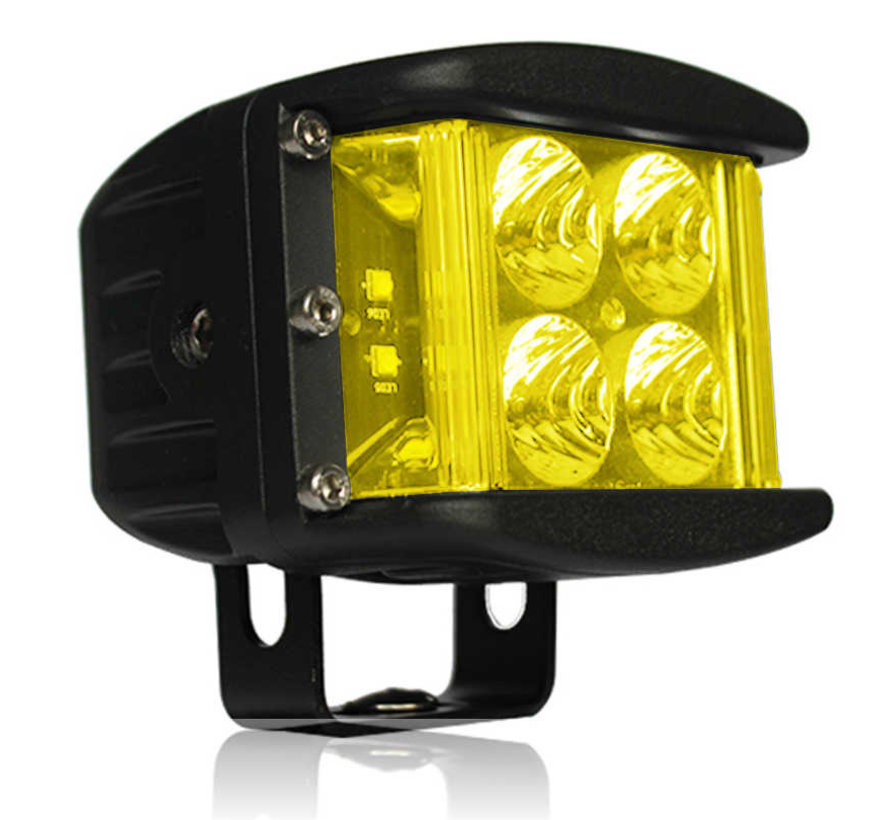 White Lightning Offroad -  Yellow 40 Watt Side Shooter LED Pod Light (Each)