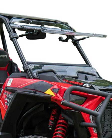 SATV - Polaris RZR XP/XPT Flip Windshield  Flip Up Windshield (S/R)  2016-2018 (No Ride Command)