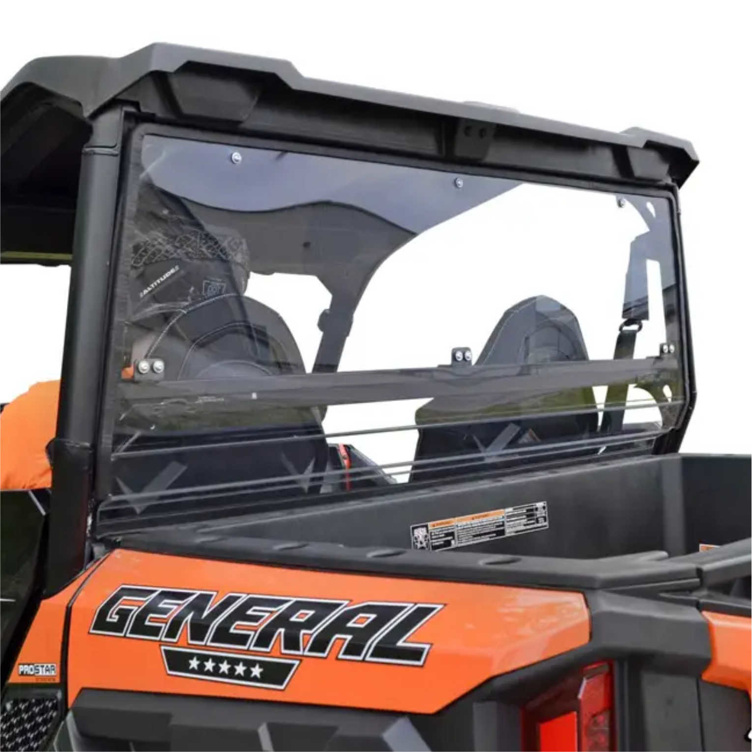 SuperATV SATV - General Full Rear Windshield - Clear Standard PC