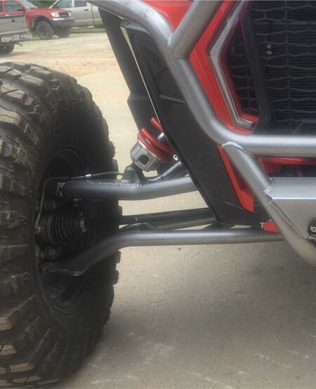 L&W Fab - Polaris Turbo S High Clearance A Arms  (RAW) - LOWER